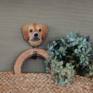 Krok, handskoren i tre, hund, labrador thumbnail