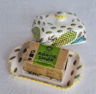 Smørbutt, smørfat, kvit-gul thumbnail