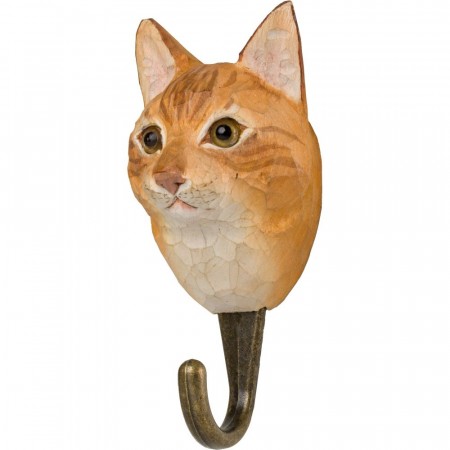 Krok, handskoren i tre, katt