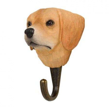 Krok, handskoren i tre, hund, labrador