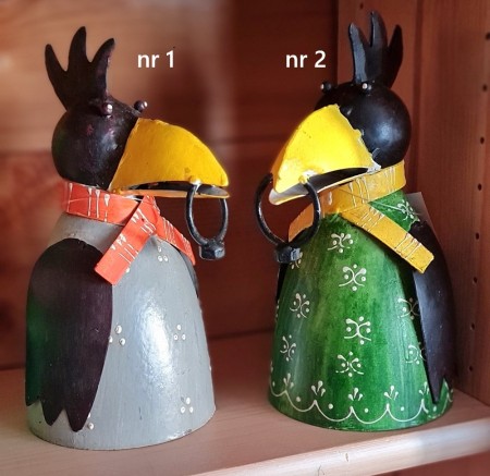 Gjerdepynt, fugl, ramn, metall